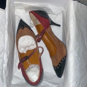 NIB Stephane Kelian multicolored leather shoes